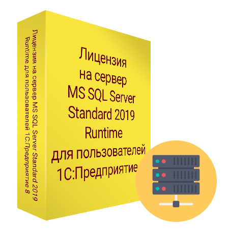 Лицензия на сервер MS SQL Server Standard 2019 Runtime для пользователей 1С:Предприятие 8. Электронная поставка
